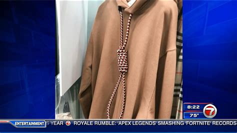 Burberry apologizes for hoodie with noose knot 